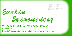 evelin szimonidesz business card